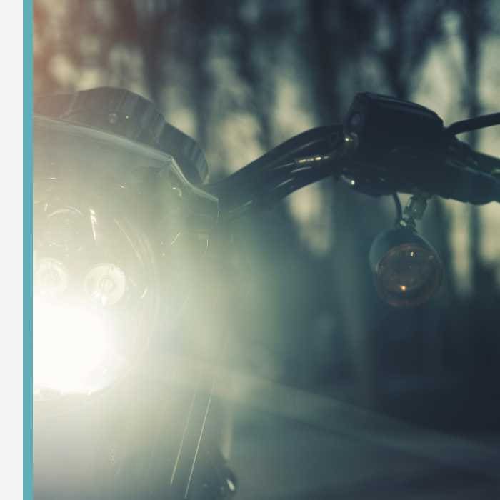 Luz LED en moto